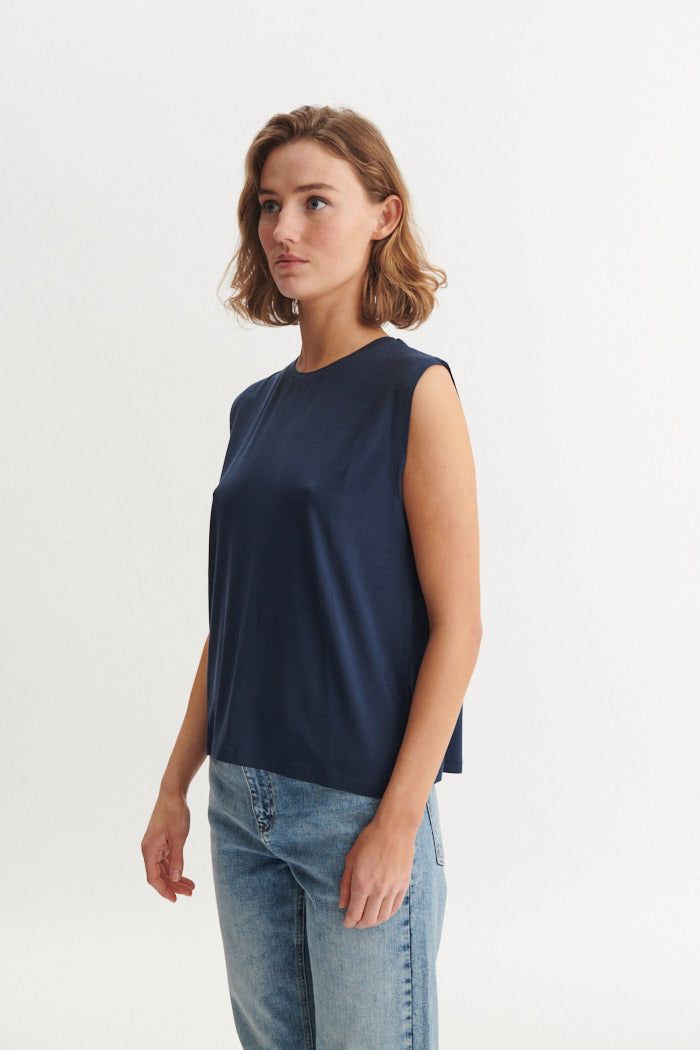 Basic Apparel Jolanda Tank Tops & tank-tops 048 Navy